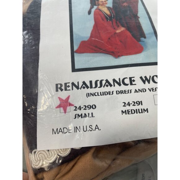 Renaissance Woman Costume Size Small Alexanders Costumes Beige Brown Neutral NEW - Picture 5 of 7
